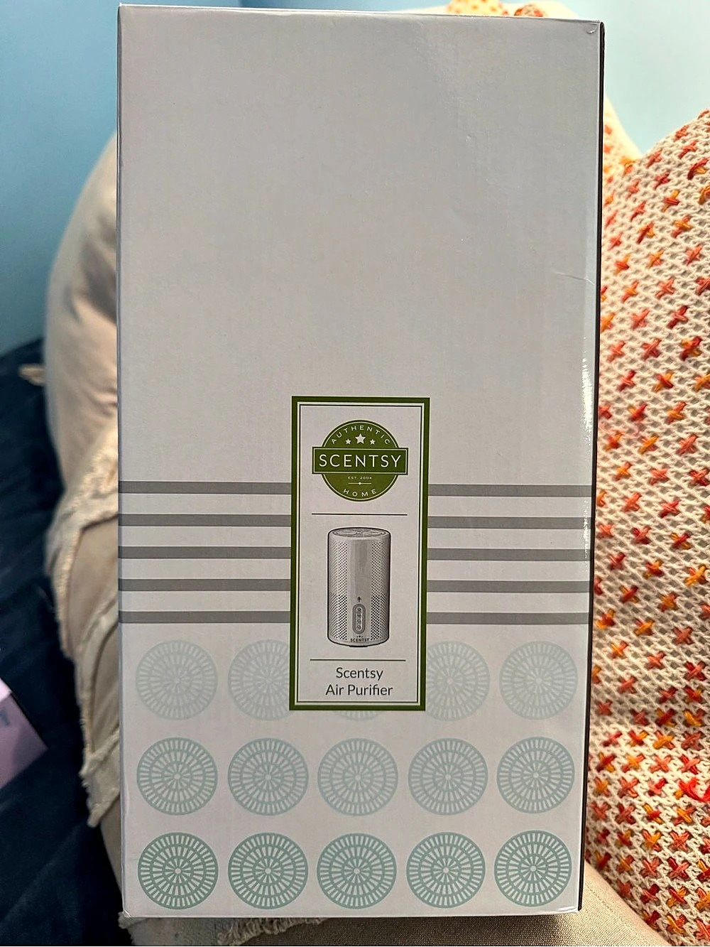 Scentsy Air Purifier White Green Like New